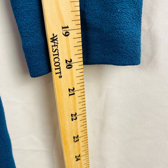 Vince Long Sleeve‎ Blue Teal Career Minimalist Classic Sheath Dress Size XS - Picture 9 of 11